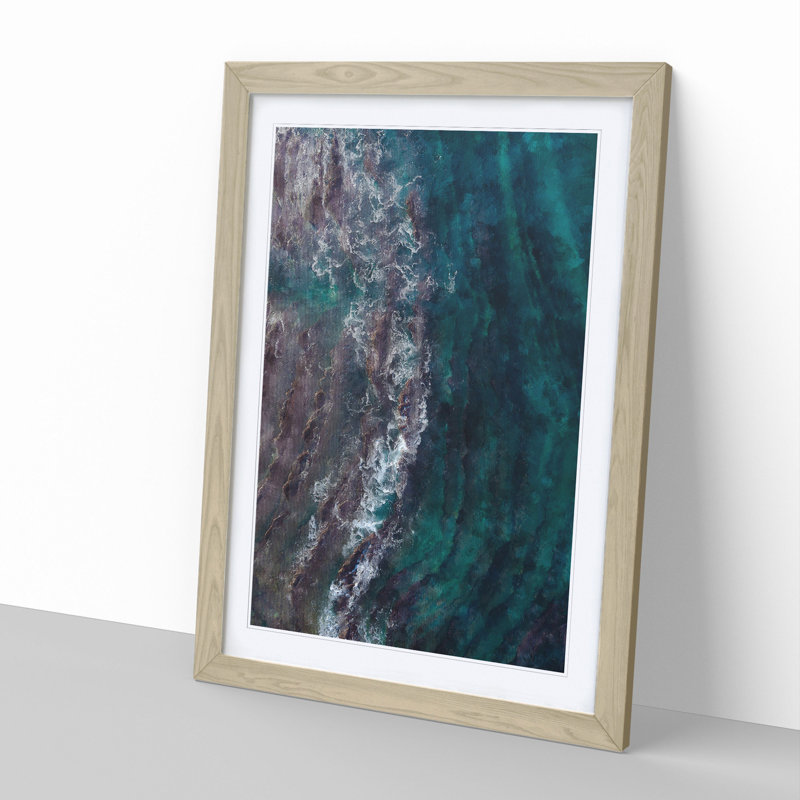 Ocean Beauty - Picture Frame Graphic Art, 48cm H x 36cm W x 2cm D, Oak Framed