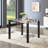 Modern Faux Marble Counter Height Dining Table With 4 Stools