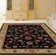 Tapis noir / rouge / taupe Weisgerber