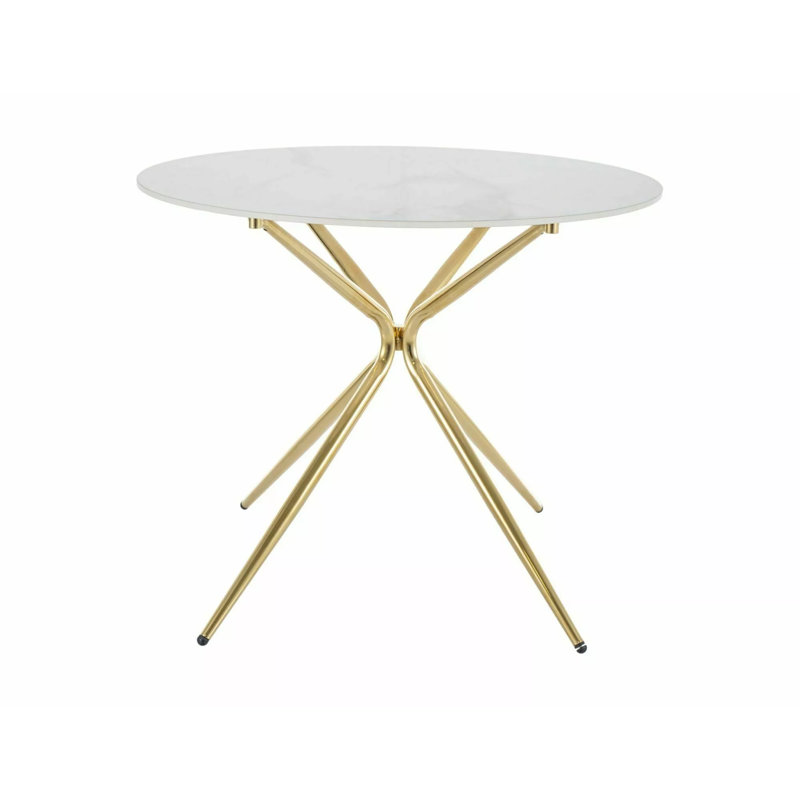 Abdulazeem Round Metal Base Dining Table
