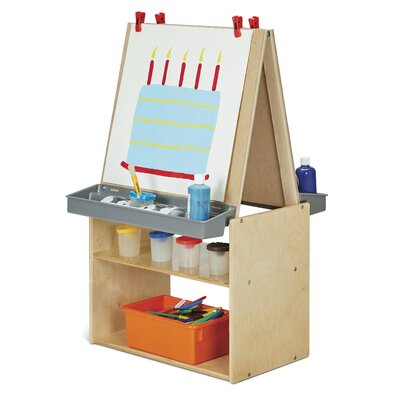 Young Time® 2 Station Double Sided Board Easel -  Jonti-Craft, 7092YT
