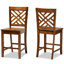 Tabouret de comptoir en bois massif de 24,2 po Fraserburgh-908007331