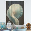 Abîme azur, Nautilus Spiral I - Nautilus, art sur bois de pin naturel