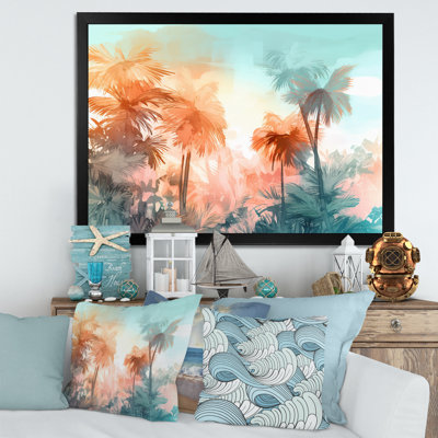 Chenard majestueux, palmiers tropicaux II sur toile