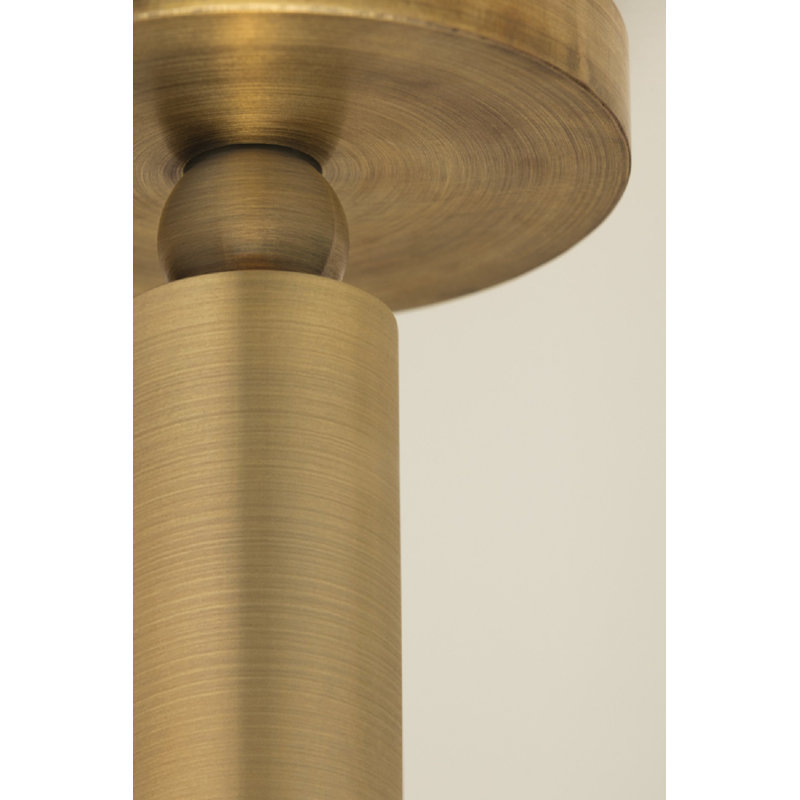 CSL Luxe Pivot Flush Mount, Patina Brass