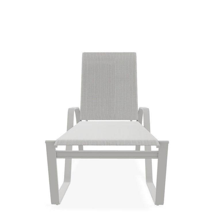 Holna Outdoor Rust-Resistant Metal Chaise Lounge