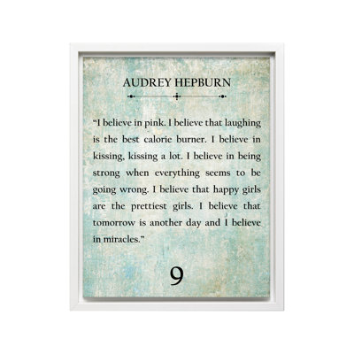 Audrey Hepburn I Believe in Pink No1