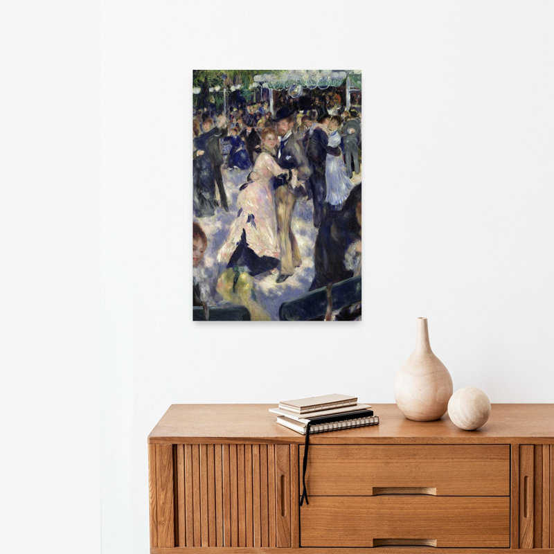 Bal au Moulin de la Galette, 1876 - Estampe d'art mural contemporain abstrait, 24" H x 16" W