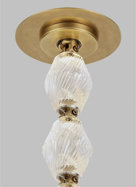 Collier 1 - Light LED Chandelier, 143.9" H x 2" W x 2" D, 2700