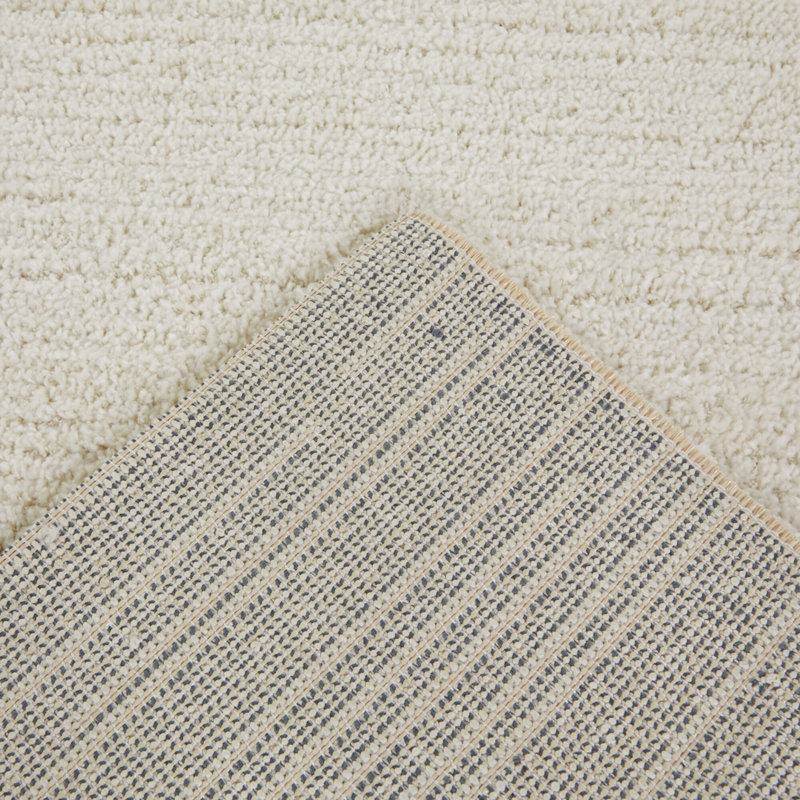 Cat Striped Area Rug in Rust/White, Rectangle 7'10" x 10'