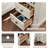 2 - Drawers Modern Wood Nightstand With Charging Station,Bed Side Table With Open Storage For Bedroom And Built-In Outlets-996766388