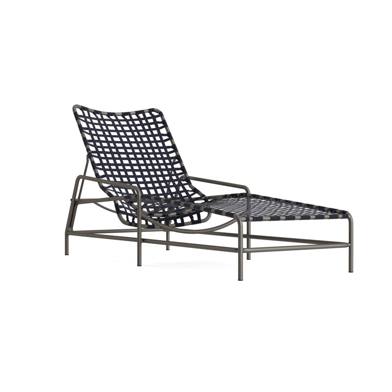 Kantan Outdoor Chaise Lounge, Marine/Mica