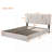 Queen Size Upholstered Platform Bed with Hydraulic Storage System