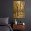 Tableau mural en métal doré « City Time » de JD, 40,6 cm x 61 cm-134702867