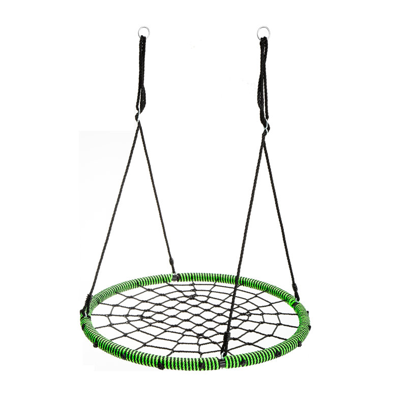 Balançoire en toile avec chaînes et crochets, Vert