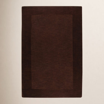 Dolma Chocolate Hand-Woven Wool Rug