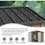 6x4ft Galvanised Steel Garden Shed with Lockable Doors, Heavy-Duty Outdoor Storage for Tools