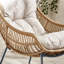 Lailaa Outdoor Large Chair and Footstool for Gardens or Indoor Spaces in Boho Industrial Style-1898203275