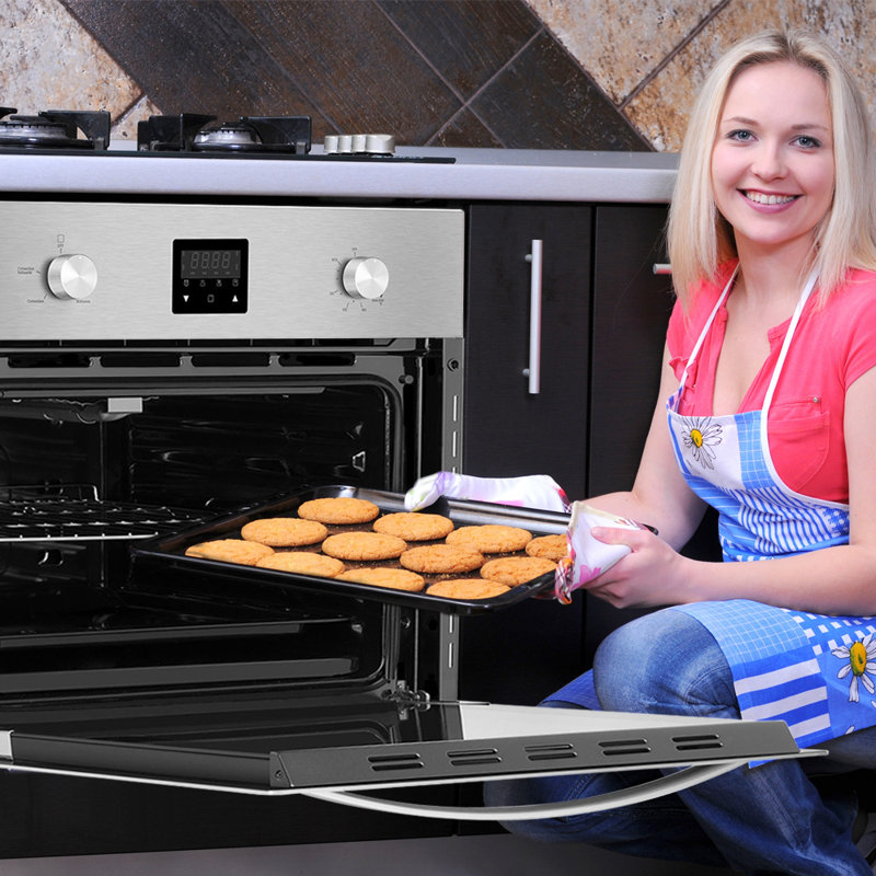 24 In. Liquid Propane Gas Single Wall Oven 2.3 Cu. Ft. Capacity Kitchen Compact Convection Oven In Stainless Steel