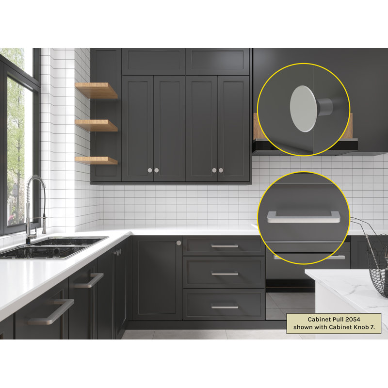 Rectangular Cabinet Pull, Satin Stainless Steel, 4"