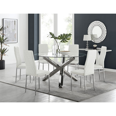 Eubanks Dining Set with 6 Chairs