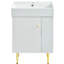 Meuble-lavabo de salle de bain moderne de 21,6 po, espace de rangement droit, lavabo en céramique, porte, meuble-lavabo spacieux avec un côté abondant-1273088454