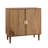 Large Capacity Cabinet - Mid-Century Modern Look, Made Of And Particle Board Brown Buffet Casual Style, Adjustable Storage Easy To Maintain