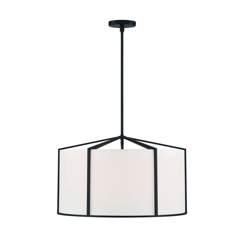 Luminaire suspendu tambour à 6 lumières Pasadena
