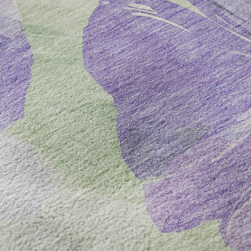 Tapis floral lavable à la machine Premium AMF1554, Rectangle 2 pi 6 po x 3 pi 10 po