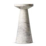 Mabel Nesting End Table-Short-Veined White Marble