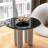 24-Inch Round Tempered Glass Table Top In Black, 1/2-Inch Thick Beveled Edge, Impact And Wear , Ideal For Dining Patio Tables Black Top, Heat Smooth Cleaning, Hotel Office-516573063