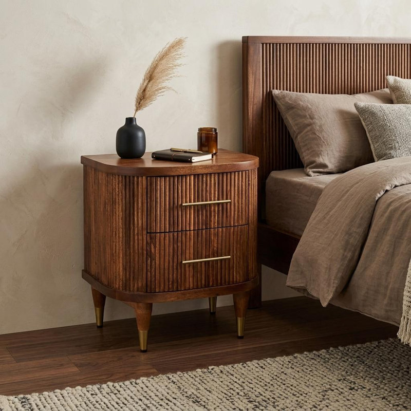 Ribbed Gudella With Brass Handles