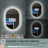 ZC-Mirror  36" H Wall Mounted Bathroom Framed LED Mirror With Memory Function-105300938-105300939