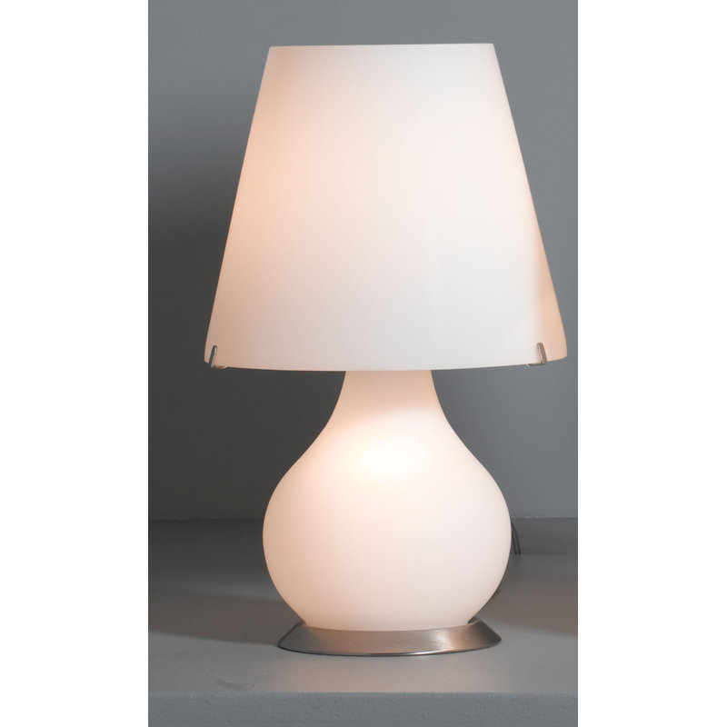 Lamp, 41 cm H x 24cm W x 24cm D, White