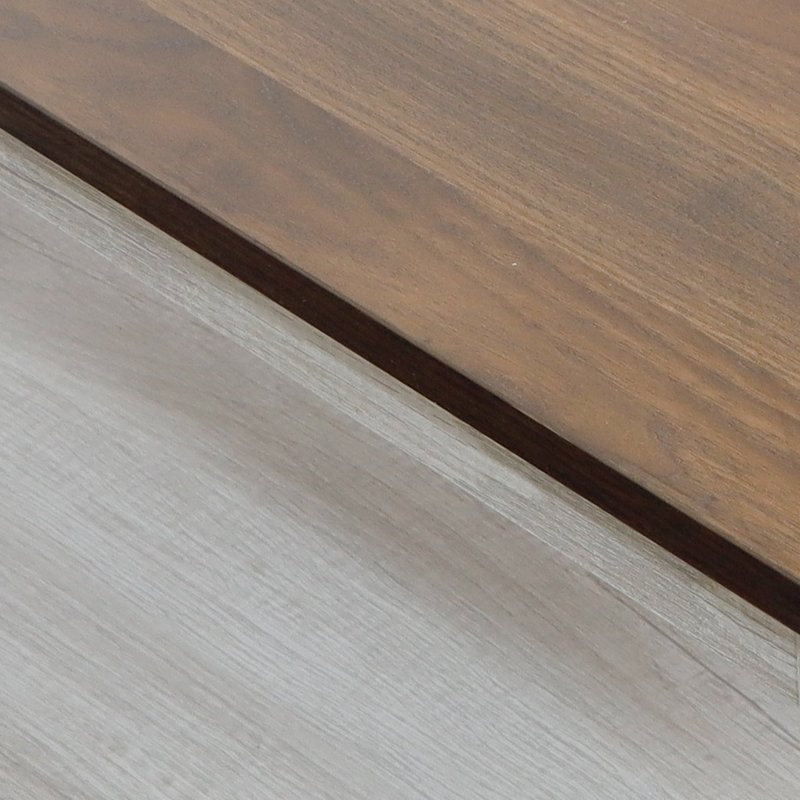 Table basse avec rangement Edwardson, Plateau en noyer foncé / base en chêne Sargent
