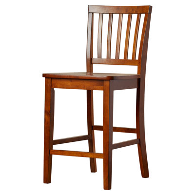 Tabouret de bar en bois massif de 24 po Wathen