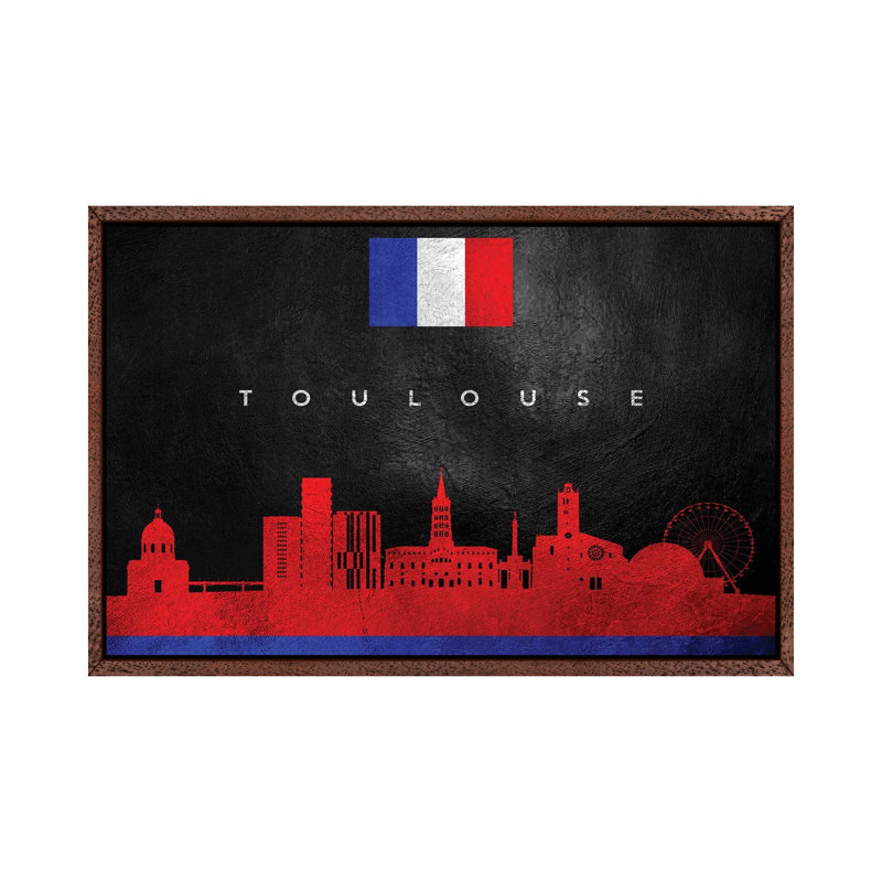 Toulouse France Skyline by Adrian Baldovino - Gallery-Wrapped Canvas Giclée on Canvas, 66.04 cm H x 45.72 cm W