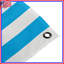 Tapisserie murale rayures bleues et blanches-1188905146