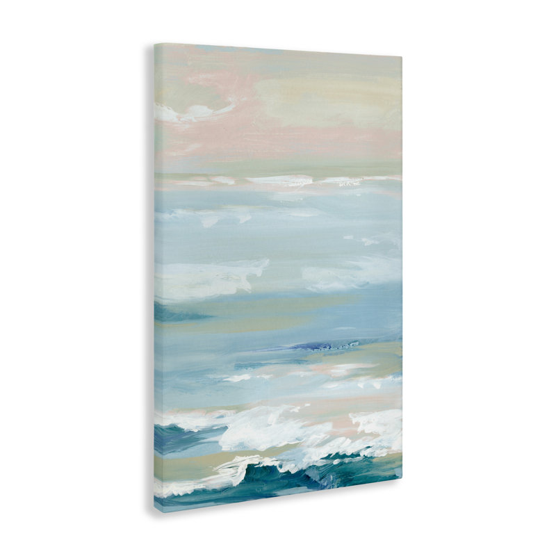 «Seaside Abstraction Canvas», conception par Lera, H 30 po x l 20 po