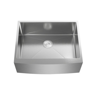 Montgomery 27'' L Single Bowl Stainless Steel Kitchen Sink