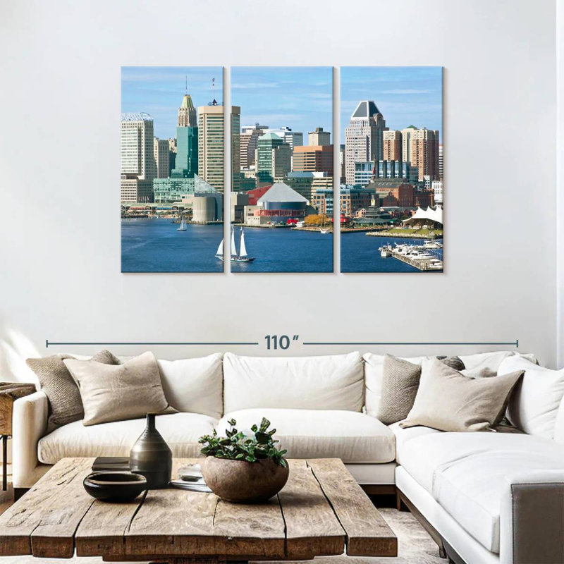 Nicci Inner Harbor Baltimore, 48" H x 74" W