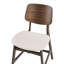 Upholstered Counter Stool with Solid Wood Frame