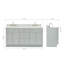 Partham 67" Freestanding Double Bathroom Vanity with Carrara Marble Top-93068102-137923386-137923388