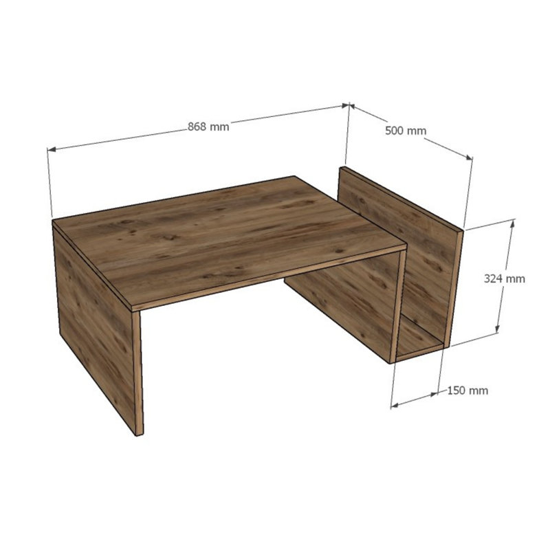 Shelbyville Abstract Coffee Table with Storage