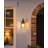 Sebeka 18-inch 1-light Dark Bronze Exterior Wall Sconce with Clear Water Glass-1013731481-1013731483