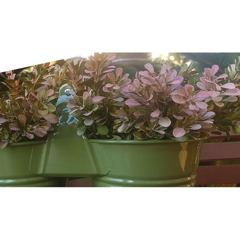 Pot à fleurs en acier galvanisé Kilroot, 1, ISE