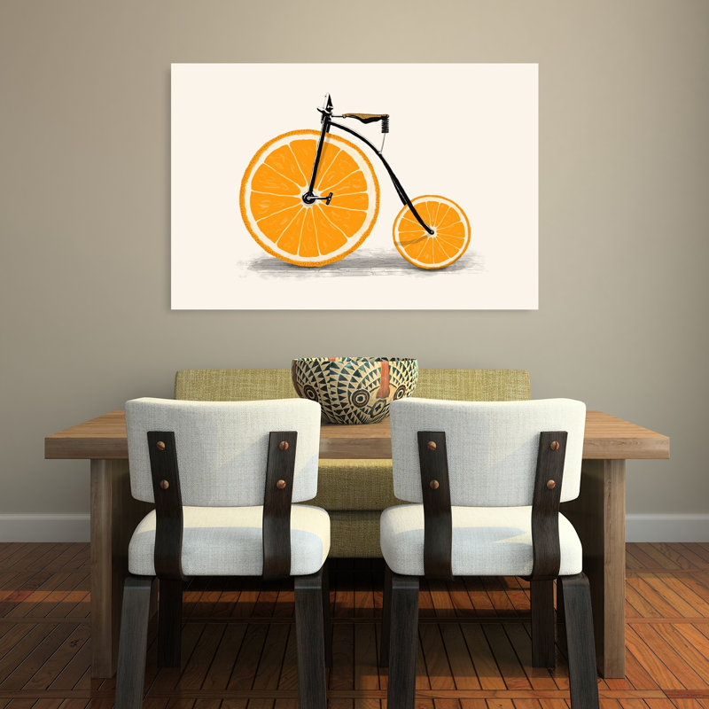 Impression d'art mural orange orange, 32" H x 48" W
