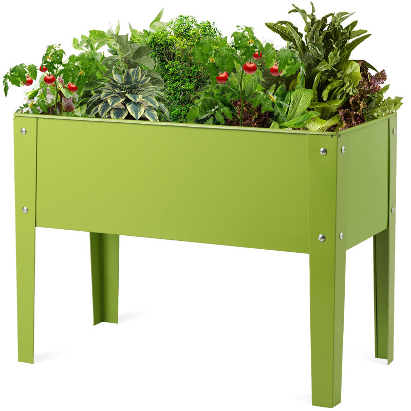 Gouaro Metal Elevated Planter, 45cm H x 60cm W  x 30cm D