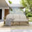 Kyla Wicker Patio Sofa with Cushions