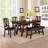 Black Faux Leather And Dark Walnut Dining Bench With Frame For Formal Or Casual Comfortable Upholstered Seat
